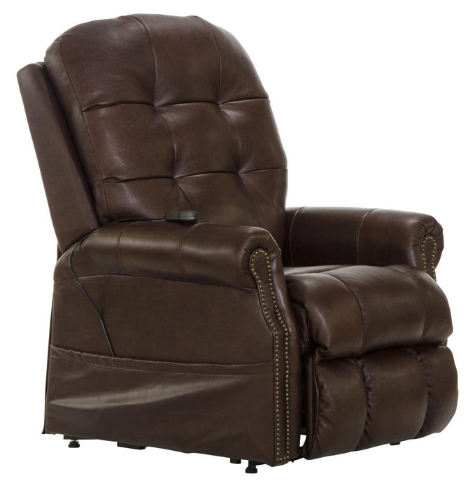 Madison Italian Leather Power Lift Lay Flat Recliner with Heat & Massage