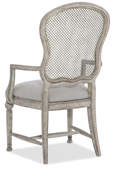 Boheme Gaston Metal Back Arm Chair - 2 per carton/price ea