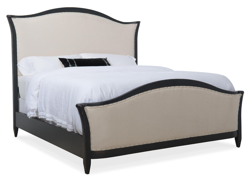 Ciao Bella Queen Upholstered Bed- Black