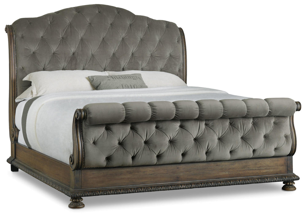 Rhapsody King Tufted Bed - 5070-90566A-GRY