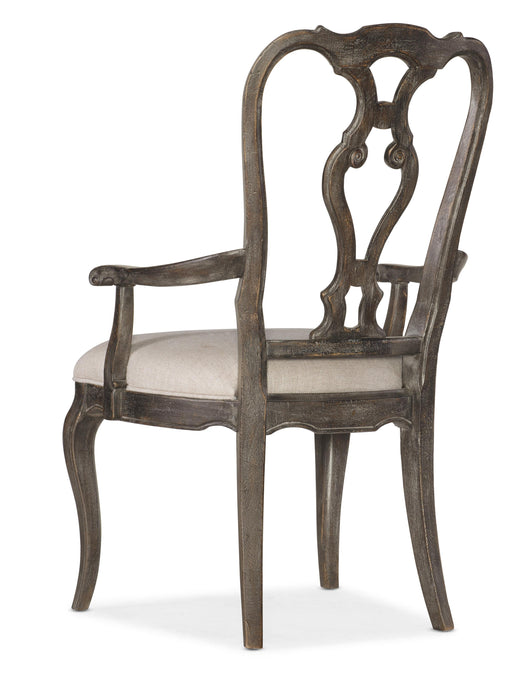 Traditions Wood Back Arm Chair 2 per carton/price ea - 5961-75400-89