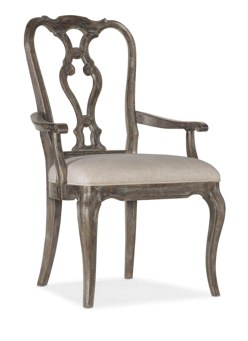 Traditions Wood Back Arm Chair 2 per carton/price ea - 5961-75400-89