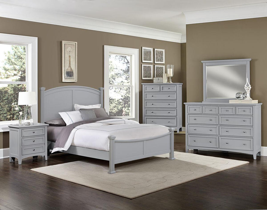 Vaughan-Bassett Bonanza King Poster Bed Bed in Gray