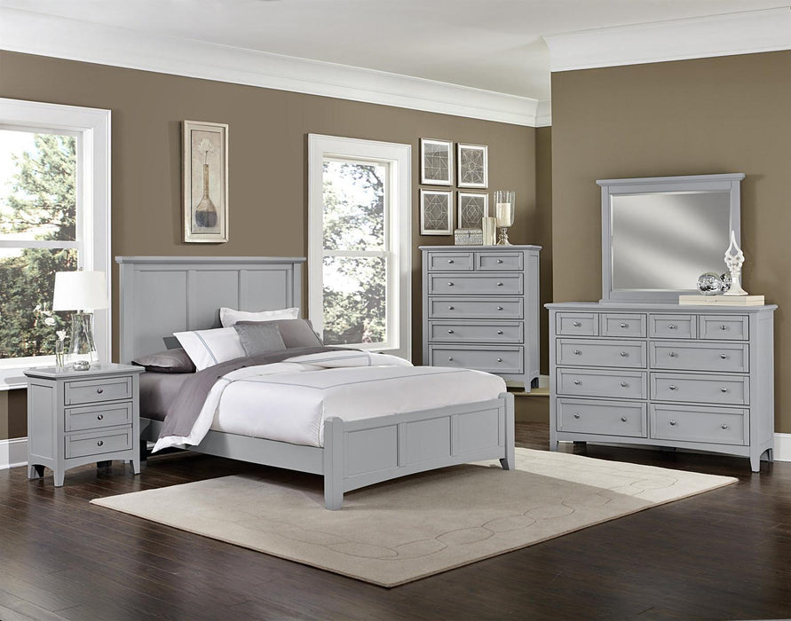 Vaughan-Bassett Bonanza King Mansion Bed Bed in Gray