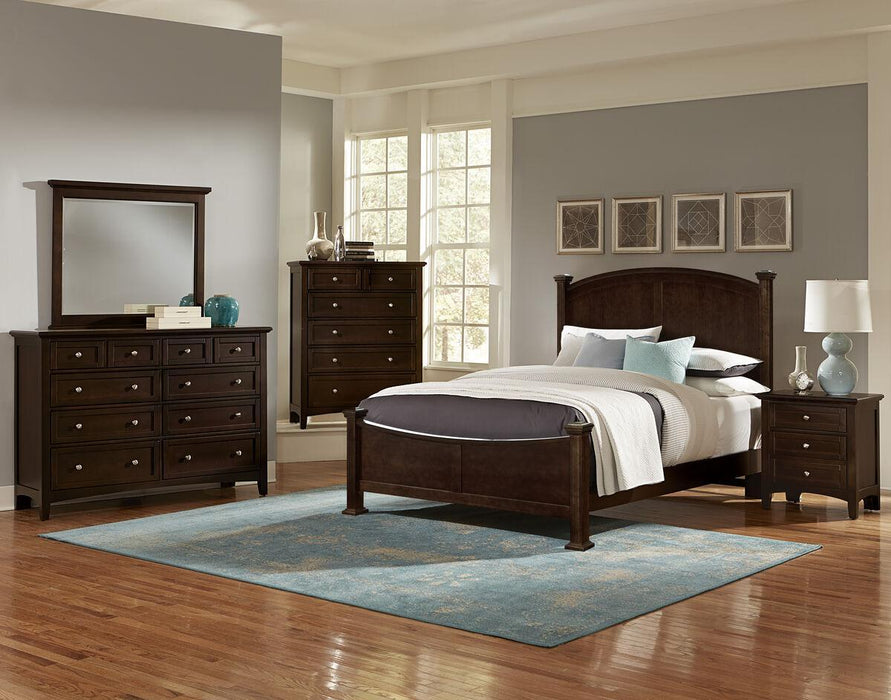 Vaughan-Bassett Bonanza King Poster Bed Bed in Merlot