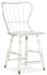 Ciao Bella Spindle Back Counter Stool-White image